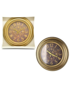 Zegar ścienny 50cm złoto-brazowy 8261