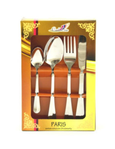 Sztućce 24 elementy Paris połysk STA2135