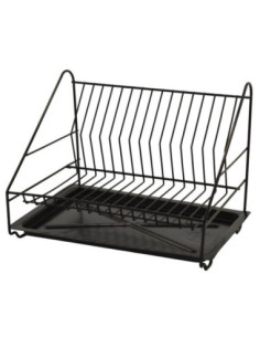 Suszarka do naczyń 1-poziomowa 25cm czarna