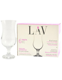 Kieliszki do koktajli 370ml 6szt Fiesta Lav