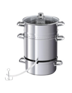 Sokownik 4 elementy szklana pokrywa 440026