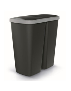 Kosz do segregacji śmieci 45L Compacta Duo czarny NDAB45