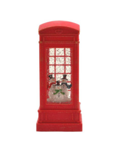 Lampion bożonarodzeniowy Budka telefoniczna 21x9cm XM-128