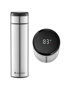 Butelka termiczna 420ml Indi srebrna 42192