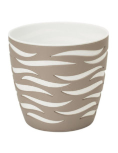Doniczka Sahara Duo 28cm szary-beż+biały 4430-051-01