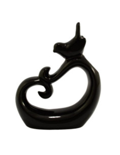 Stroik ceramiczny z ptakiem 21x27x7cm czarny C-544szk