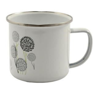 Kubek emalia  9cm dmuchawce/kwiaty mix