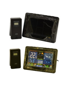 Stacja pogody czarna 16,1x11,6cmx3,1 JVD RB3383