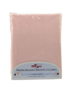 Prześcieradło Frotte 200x220cm blady róż