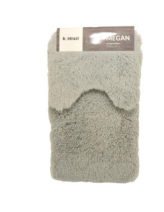 Dywanik łazienkowy Megan 45x75cm jasny szary 2 części