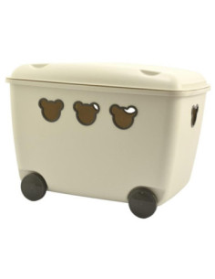 Pojemnik na zabawki Bear biały 55L BranQ 1900