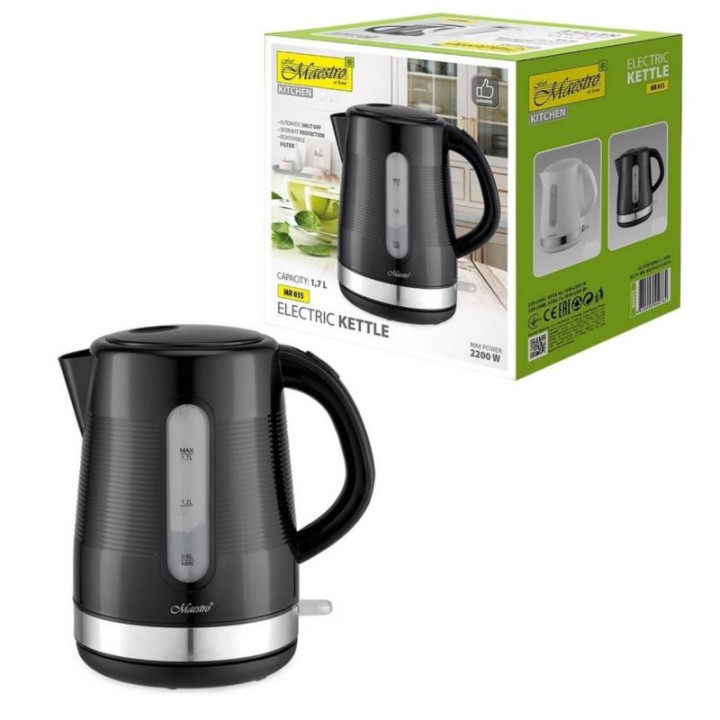 Czajnik elektryczny Maestro 1,7L MR-035B czarny 2200W
