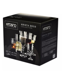 Kieliszki 36 elementów Krosno Krista Deco