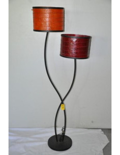 Lampa stojąca 160cm 8333 2 abażury,,