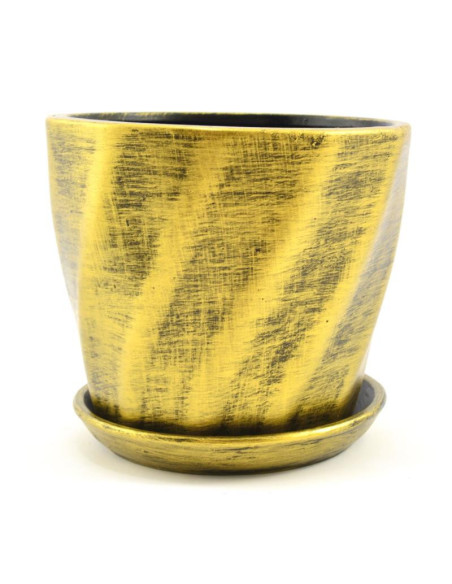 Doniczka ceram.z podst. Skrętna 18 MIX