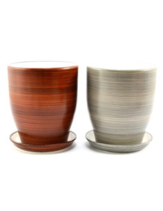 Doniczka ceram.z podst. Etna 25 MIX