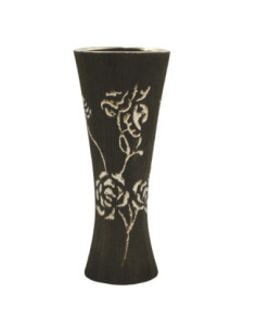 Wazon ceramiczny czarno-srebrny W-BB09C-H2286S