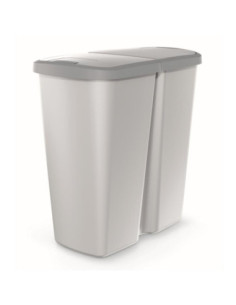 Kosz do segregacji śmieci 45L Compacta Q Duo popielaty NDAB45