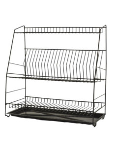 Suszarka do naczyń 3-poziomowa 50cm czarna