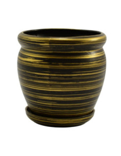 Doniczka ceramiczna z podstawką Hera 18 mix