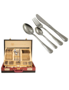 Sztućce 72 elementy połysk Hausmann Nina walizka