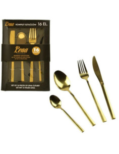 Sztućce 16 elementów Hausmann Lena złoty