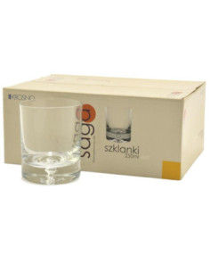 Szklanki 250ml 6szt Krosno Saga whisky