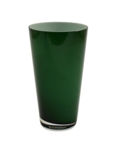 Wazon 24,5x14cm szklany Opal zielony 27-3156/B