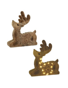 Figurka bożonarodzeniowa Renifer leżący 37x10x42cm