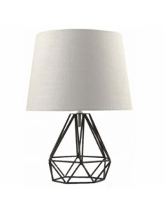 Lampka nocna/abażur 28cm czarna LC84