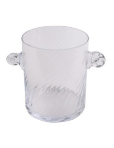Pojemnik na lód szklany skręcany 18x15cm 27-1655