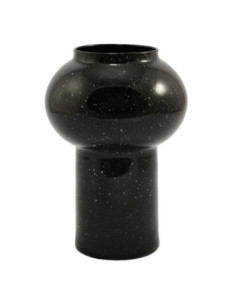 Wazon szklany 30x20cm czarny-biały M1580