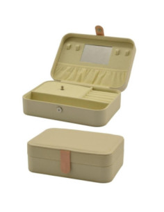 Szkatułka skórzana 17x12x6cm biały