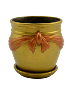 Doniczka ceram.z podstawką Wstęga 18 mix