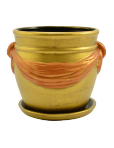 Doniczka ceram.z podstawką Wstęga 24 mix