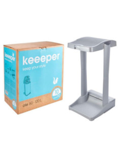 Stojak do segregacji śmieci Keeeper Ole jasnosrebrny 120L