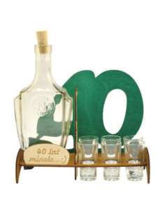 Karafka szklana "40-stka" 508 mix kolorów 2