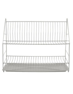 Suszarka do naczyń 2-poziomowa 50cm biała 2