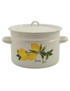 Garnek emalia 26cm 9L z/p Cytryna 2