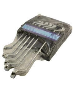 Klucze oczkowe odgięte 6-17 6 elementów 2