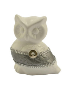 Figurka Puchacz duża 18cm ceramiczna C-676p pasek 2