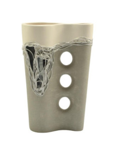 Wazon ceramiczny 29cm 3 dziury C-028-1/2w 2