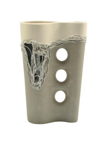 Wazon ceramiczny 29cm 3 dziury C-028-1/2w