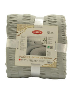Pościel 160x200cm Satyna szary 2 x 70x80 2
