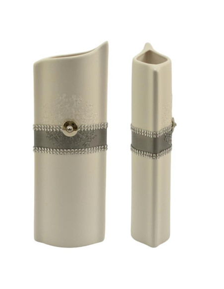 Wazon ceramiczny 33cm płaski C-391p pasek