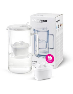 Dzbanek Aquaphor Glass 2,5L biały szklany + wkład maxfor 2