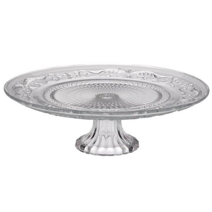 Patera szklana 30cm na nodze Piatto