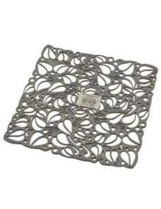 Kratka do zlewu elastyczna 27x27cm srebrna 2