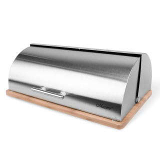 Chlebak metalowy z drewnianą podstawą MR-1672S