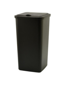 Kosz na śmieci 24L uchylny czarny 2